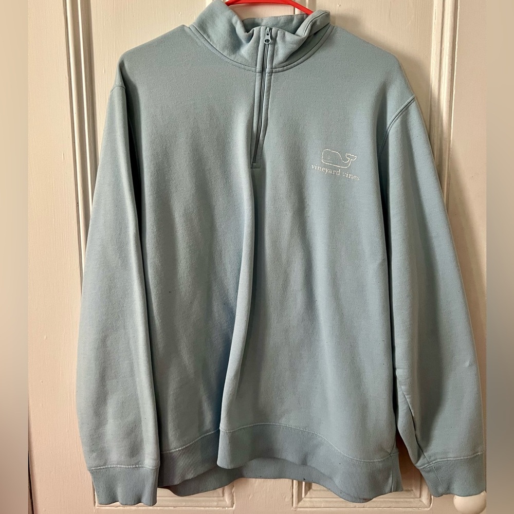 Vineyard Vines Light Blue Women’s Quarter zip Size L